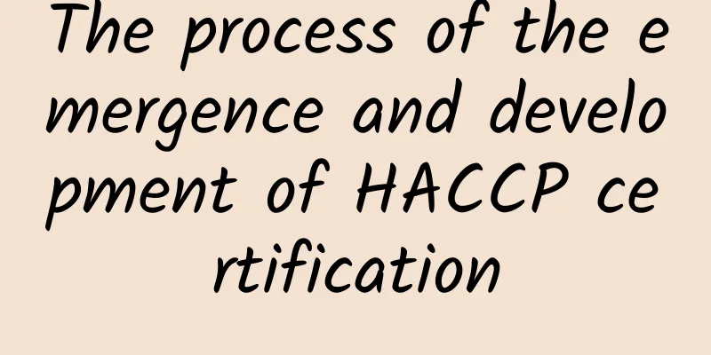 The process of the emergence and development of HACCP certification