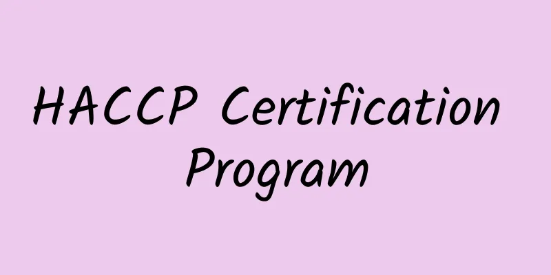 HACCP Certification Program