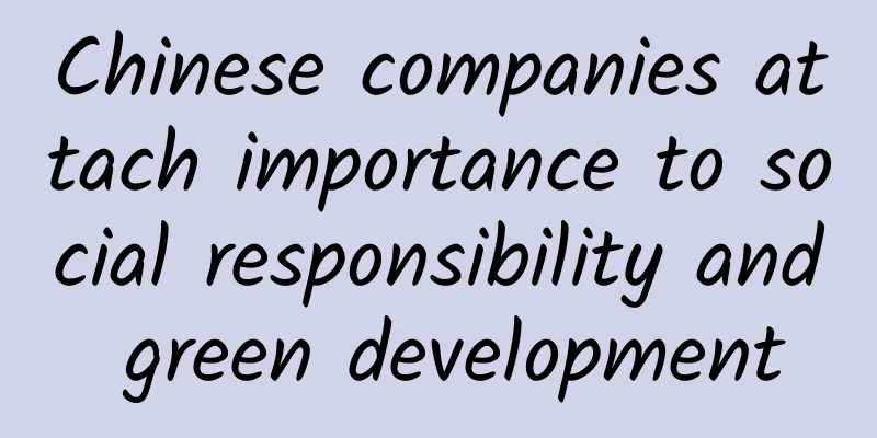 Chinese companies attach importance to social responsibility and green development